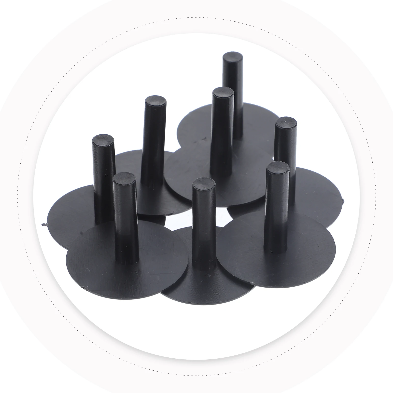

8 Pcs Display Stand Mount Plastic Black Car Supply Model Support Figurine Shelf Duck Holder For Dash Toy Fixed Holder Plastic