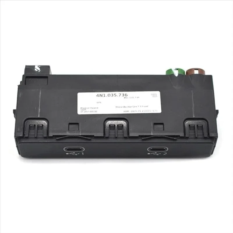 وحدة منفذ شحن وحدة التحكم المركزية سهلة التركيب 4N1035736 ملحقات السيارات لـ 2019-2024 Type-C مقبس مزدوج X37F