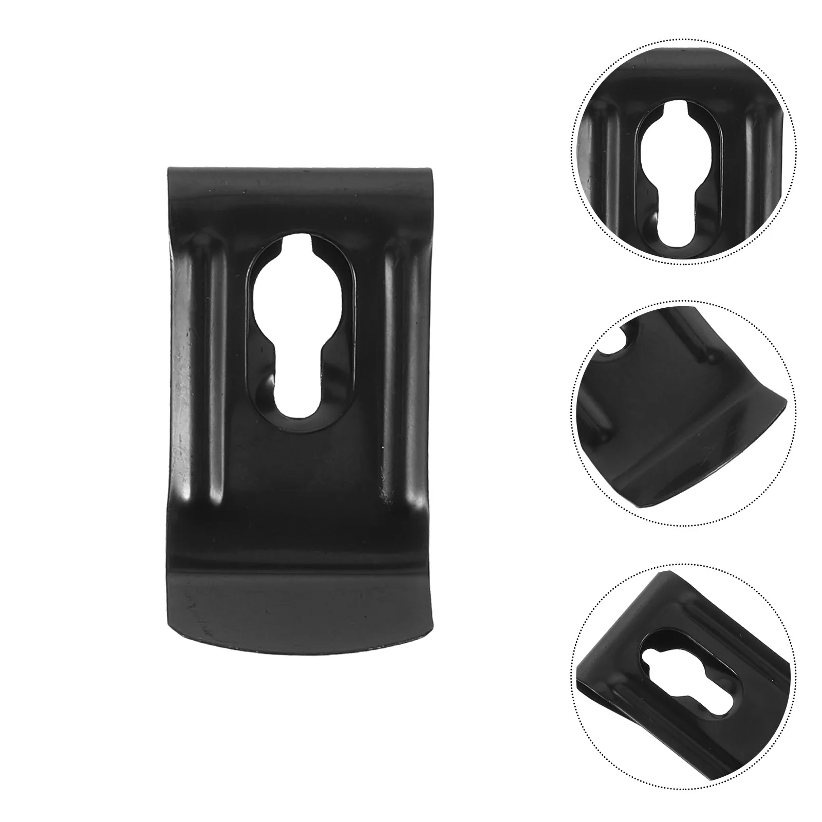 20Pcs Tape Measure Back Clip Nickel Plated Steel Universal Replacement Metal Belt Holder Measuring Tool Workshop Construction