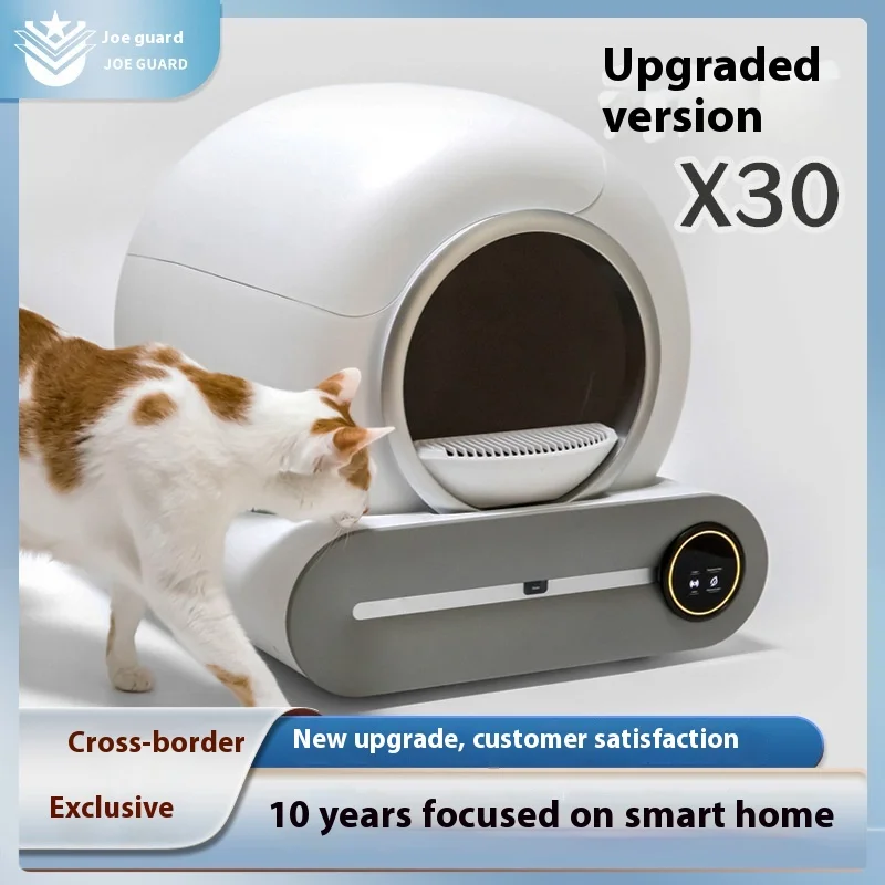 Extra Large Fully Automatic Smart Cat Box with One-Click Cleaning Fresh Air Poop Scoop Made Durable Plastic PP Material