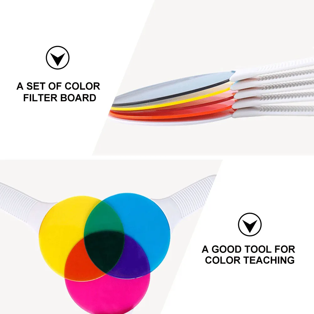 1Set Farbe Erkennung Filter Boards ABS Material Frühen Bildung Wissenschaft Experiment Farbe Lehrmittel Kinder Kognitive Spielzeug