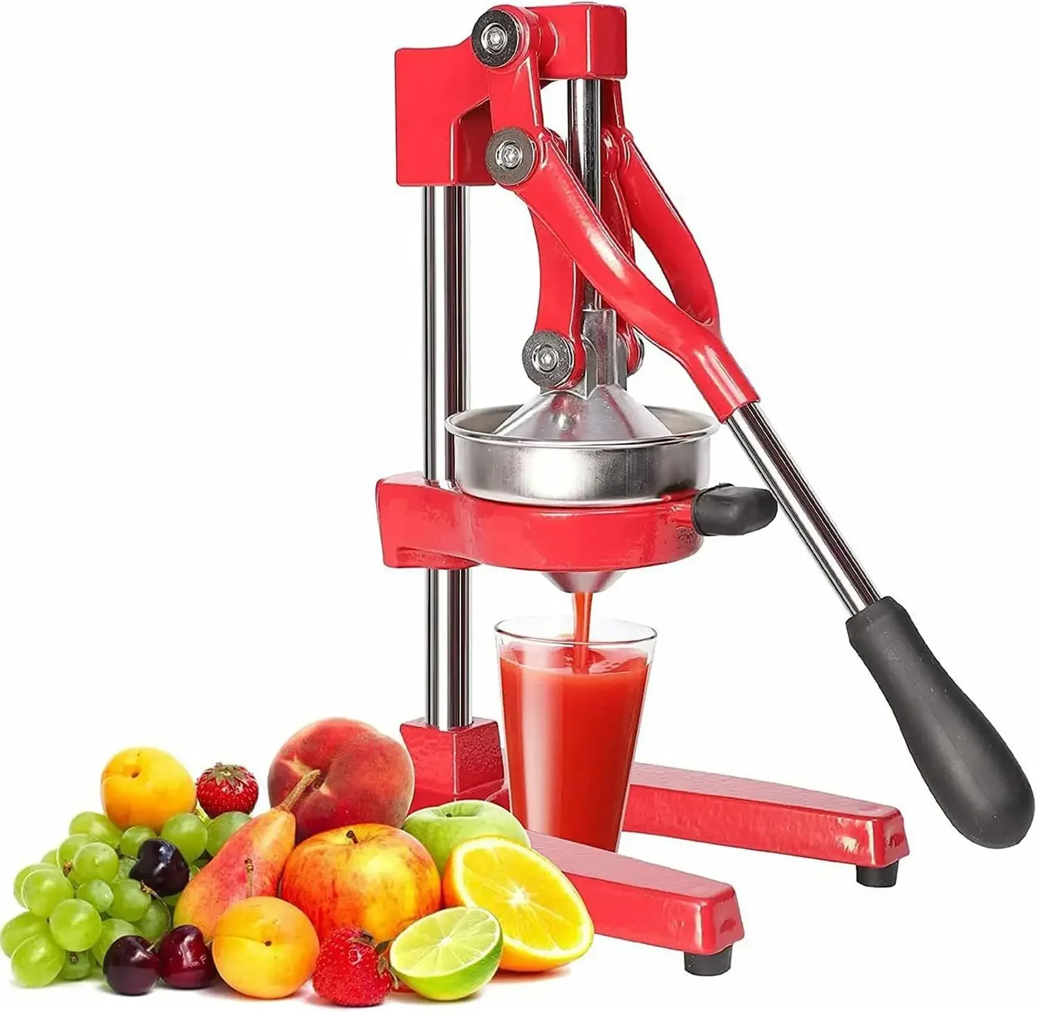 High‑Grade Manual Citrus Juicer, Sturdy Hand‑Press Juice Squeezer for Oranges, Lemons, Grapefruits and Pomegranates