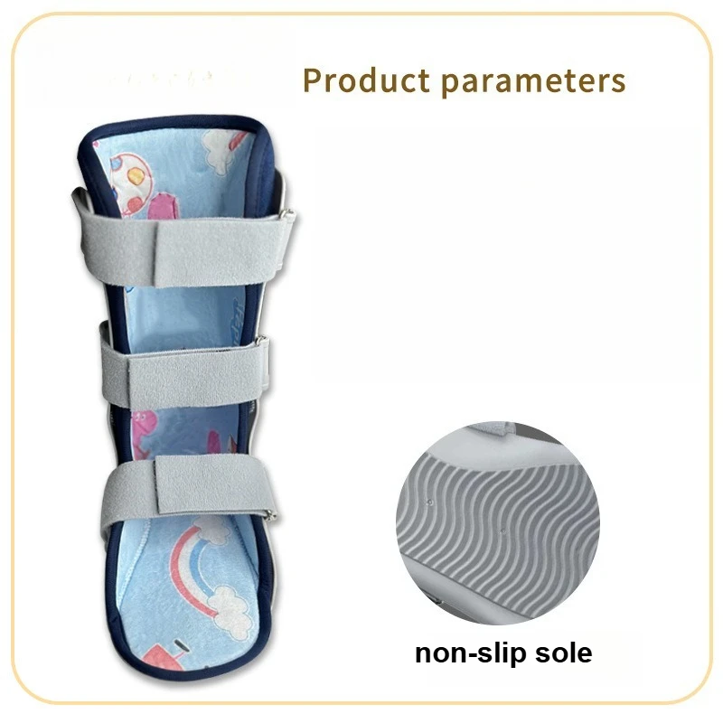 Children Ankle Fixation Brace Walking Boot Lower Leg Support Cast Alternative Foot Immobilizer Orthosis Soft Fracture Stabilizer