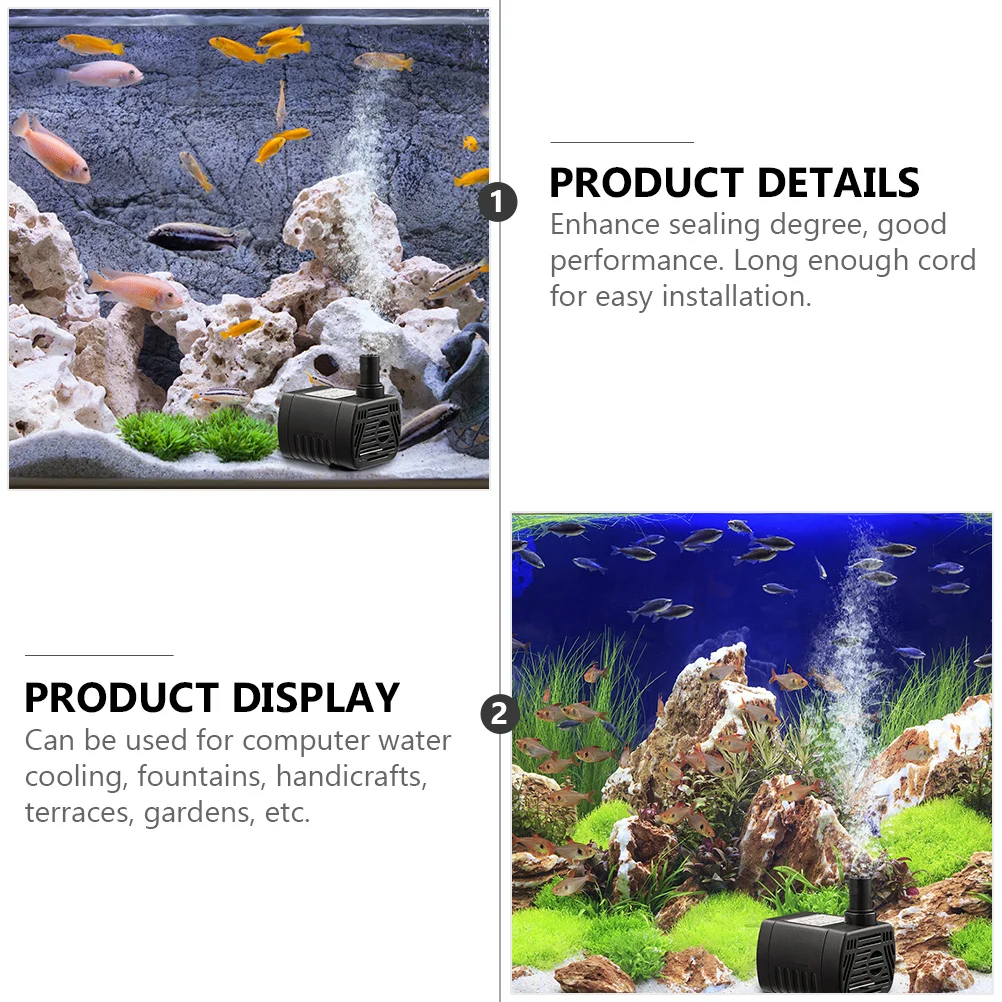 

12V Dc Miniature Water Pump High Strength Wear Resistant for Aquarium Fountain Fish Tank Mini Fountain Pump