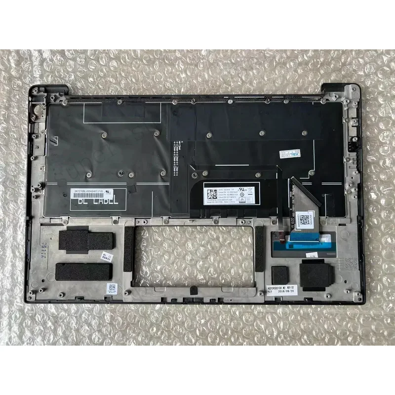 S+New For DELL XPS13 9370 9380 Laptop Palmrest Upper Top Cover keyboard frame Case Shell/FAN/Touchpad 0KPRW0 0YNWCR