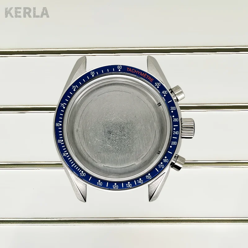 Multifunktionales, silber-schwarzes Mondblatt, 39,6 mm, geeignet für VK64- und VK63-Quarzuhren, Uhrenteile, passend für 20-mm-Armband, Gehäuse und Lünette. – Detail 10