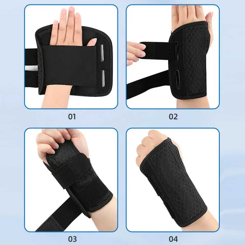 Wrist Guard Wrist Protector Breathable Carpal Tunnel Relief Wrist Support Adjustable Compression Brace with Thumb for Sellers