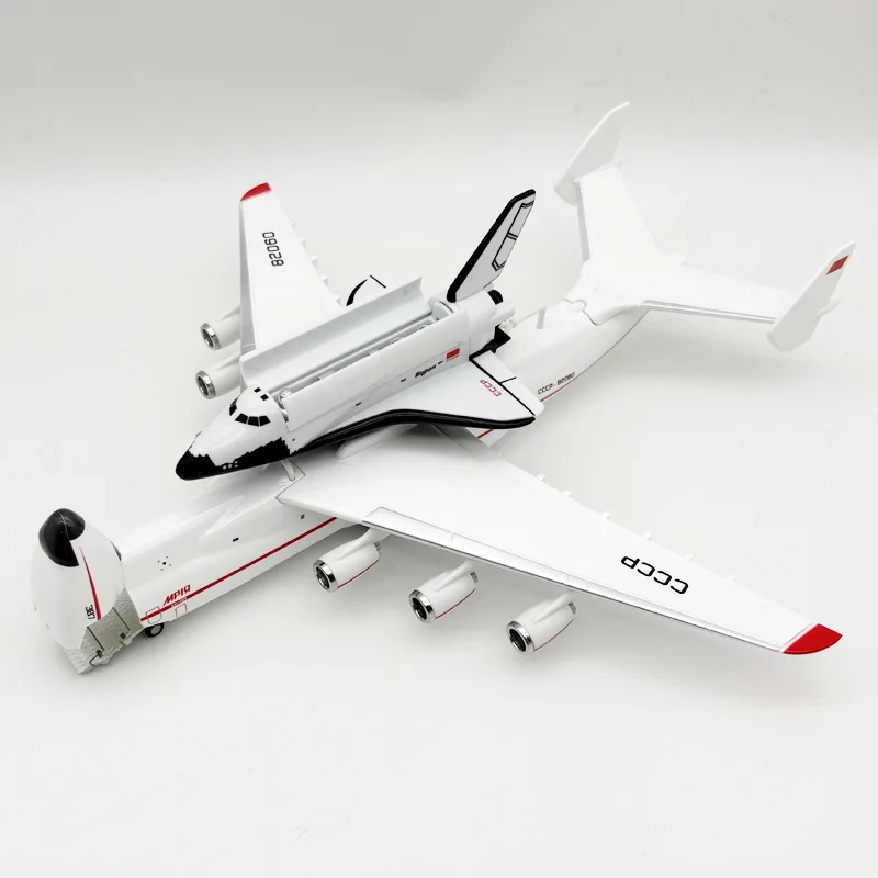 30cm Soviet Antonov An-225 Mriya Spacehuttle Transport Aircraft Diecast Resin Plane Model Kit For Collection Desktop Display