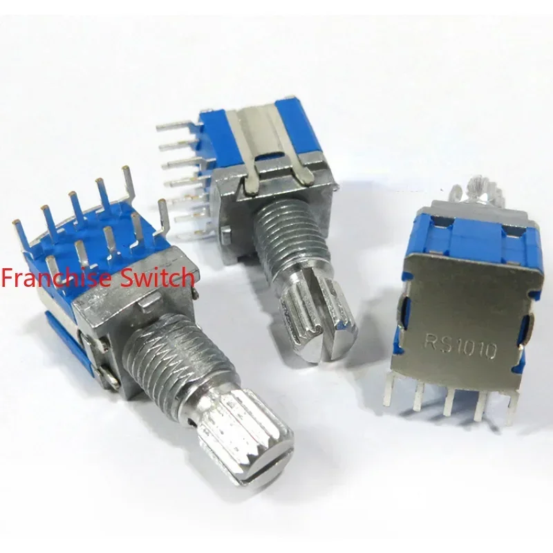 10PCS RS1010 Band Switch Rotary  Gear Change  2Pole 4Gear 3Gear 15Handle