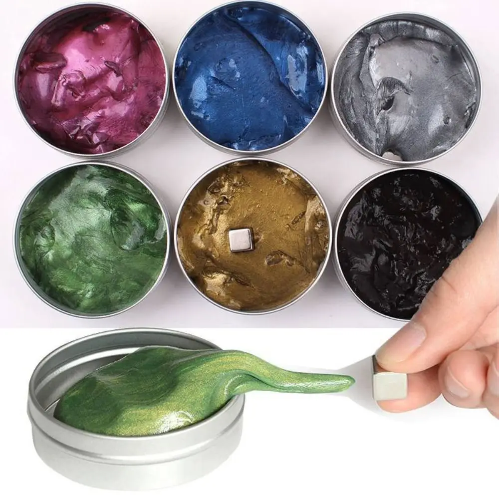 Resin Magnetic Bouncing Mud Colored Clay Ferrofluid Magnetic Suction Clay Interesting with Magnet Mud Playdough