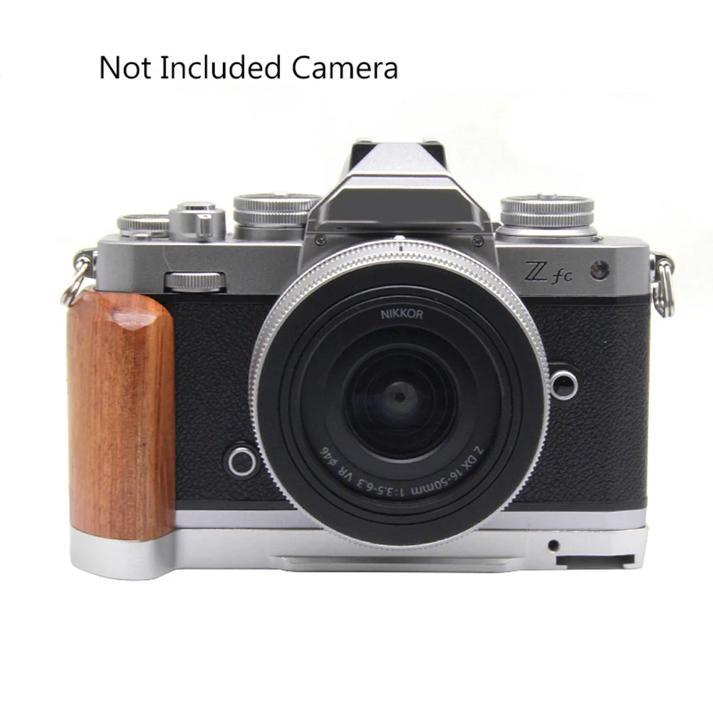 POSV-быстросъемная L-образная пластина, деревянная боковая ручка, кронштейн для цифровой камеры NIKON ZFC, аксессуары для штатива, серебро