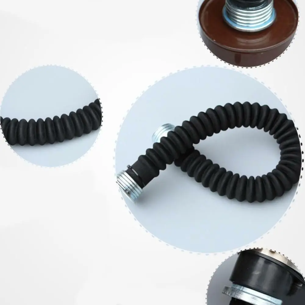 Black 40mm 0.5m/1m Length Thread Hose Connector Gas Mask Tube Respirator