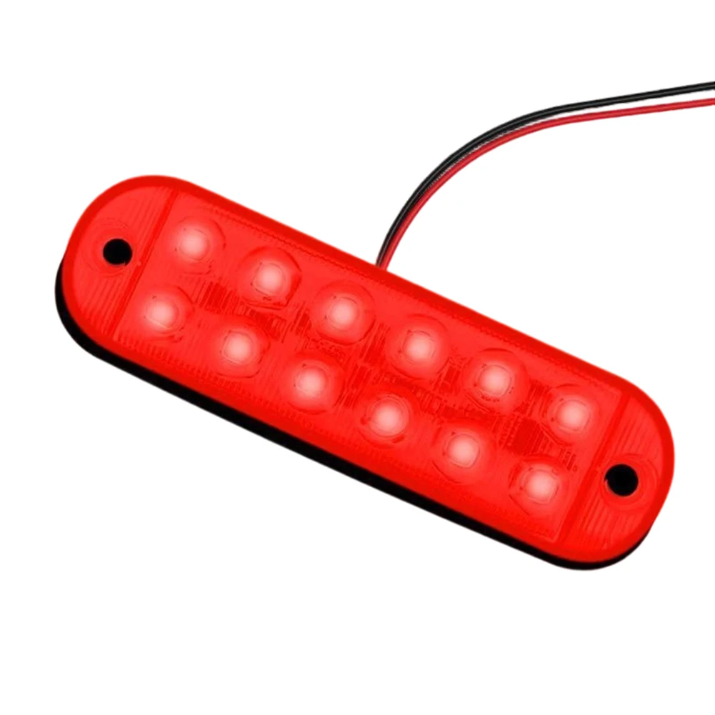 

Светодиодный боковой габаритный фонарь с 12 лампочками для грузовиков, прицепов, мотоциклов, совместимый с системами постоянного тока от 12 до 80 В.