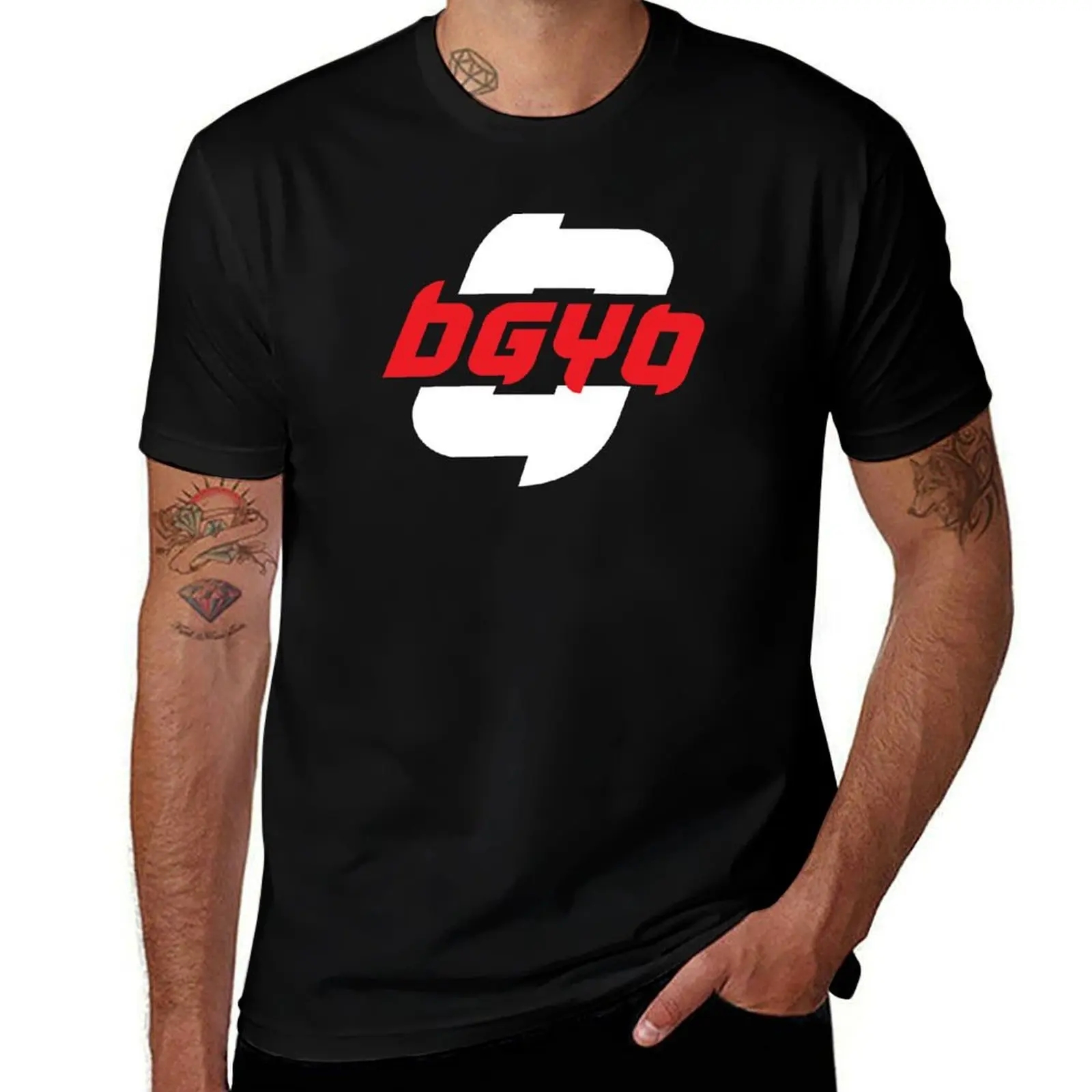 

BGYO Red T-Shirt summer clothes oversize t-shirts man clothes t shirt for men