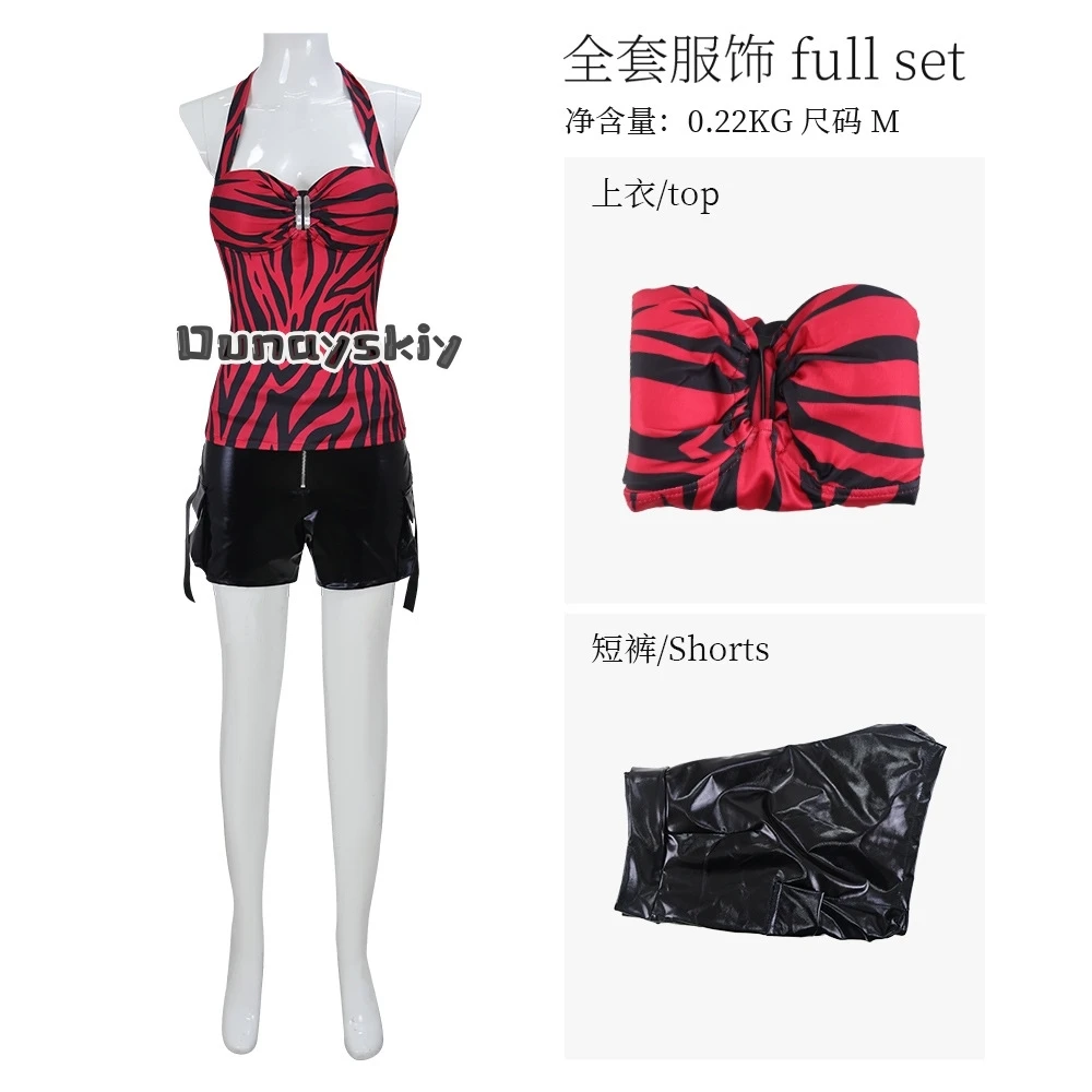 Nikki Cosplay Costume Uniform Halter Top Full Set Punk Character Outfit Halloween Role Play Carnival Party Movie Obsession​ view 6