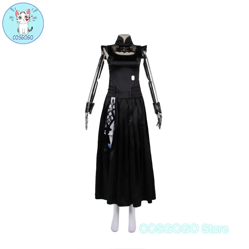 COSGOGO FF14 Nier YoRHa Type-51 Robe Of Casting Haut D'uniforme Uniform Cosplay Costume Game Final Fantasy 14 Party Outfit