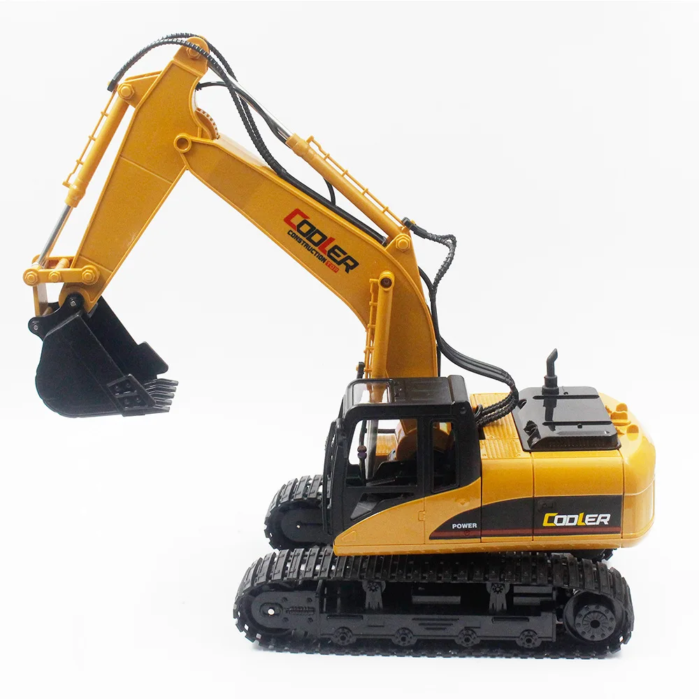 Huina 1/14 1350 15 Channel Remote Control Excavator Sand Digging Engineering Vehicle Simulation Model Toy Boy Gift Festival Gift