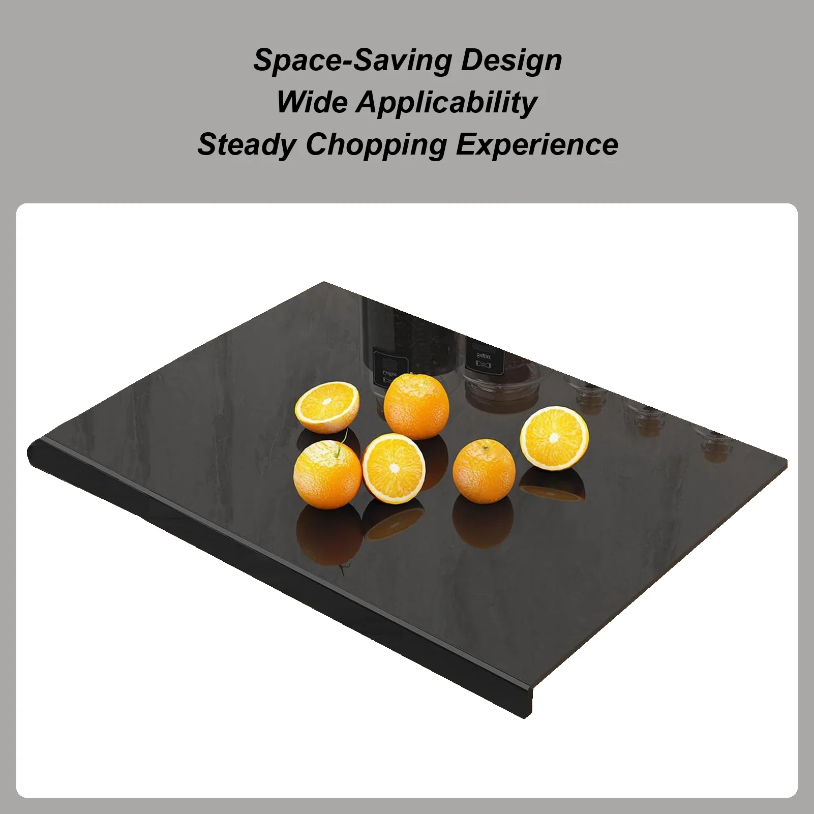 

Акриловая разделочная доска со стойкой для губ, нескользящий коврик, разделочная доска для мяса для еды, фруктов, овощей, приготовления пищи 30x40 см