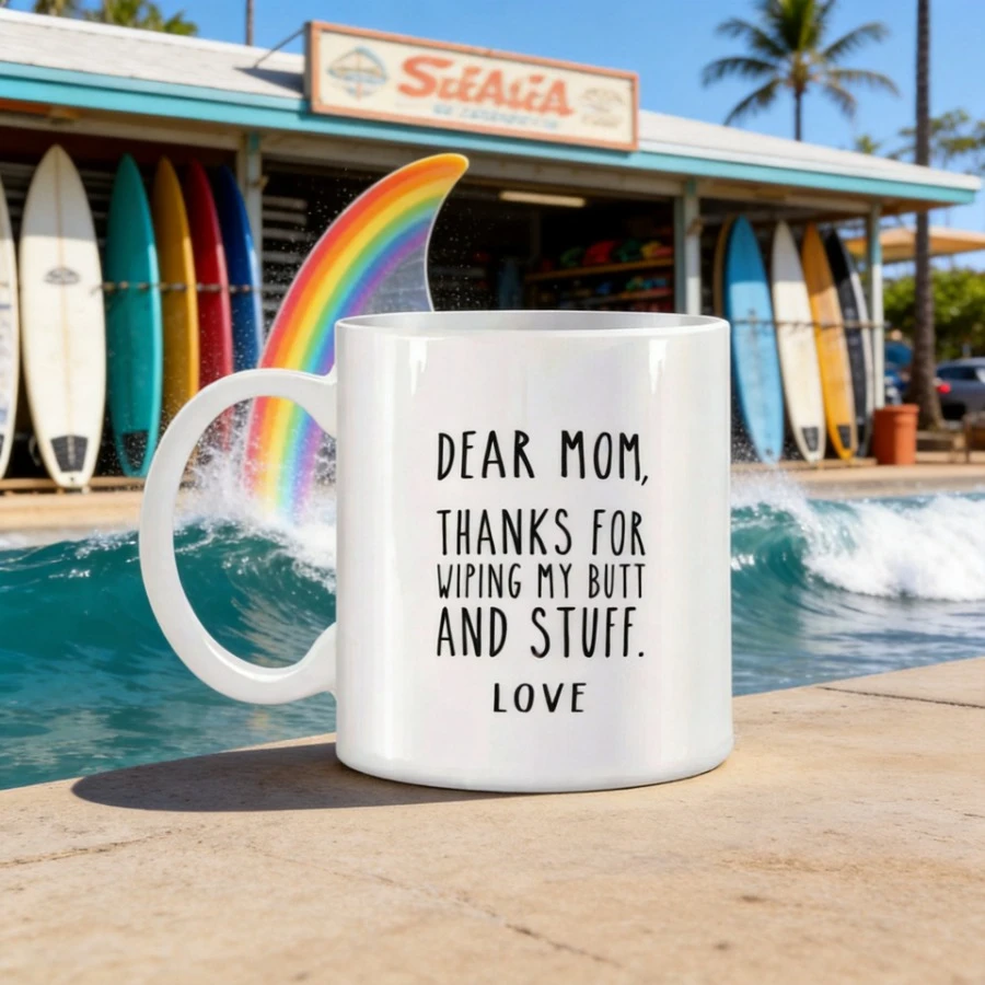 Unusual Cups and Mugs Dear Mom Thanks for Wiping My Butt and Stuff Mug Beer Cup Personalized Gift Tea Cups of Coffee Drinkware
