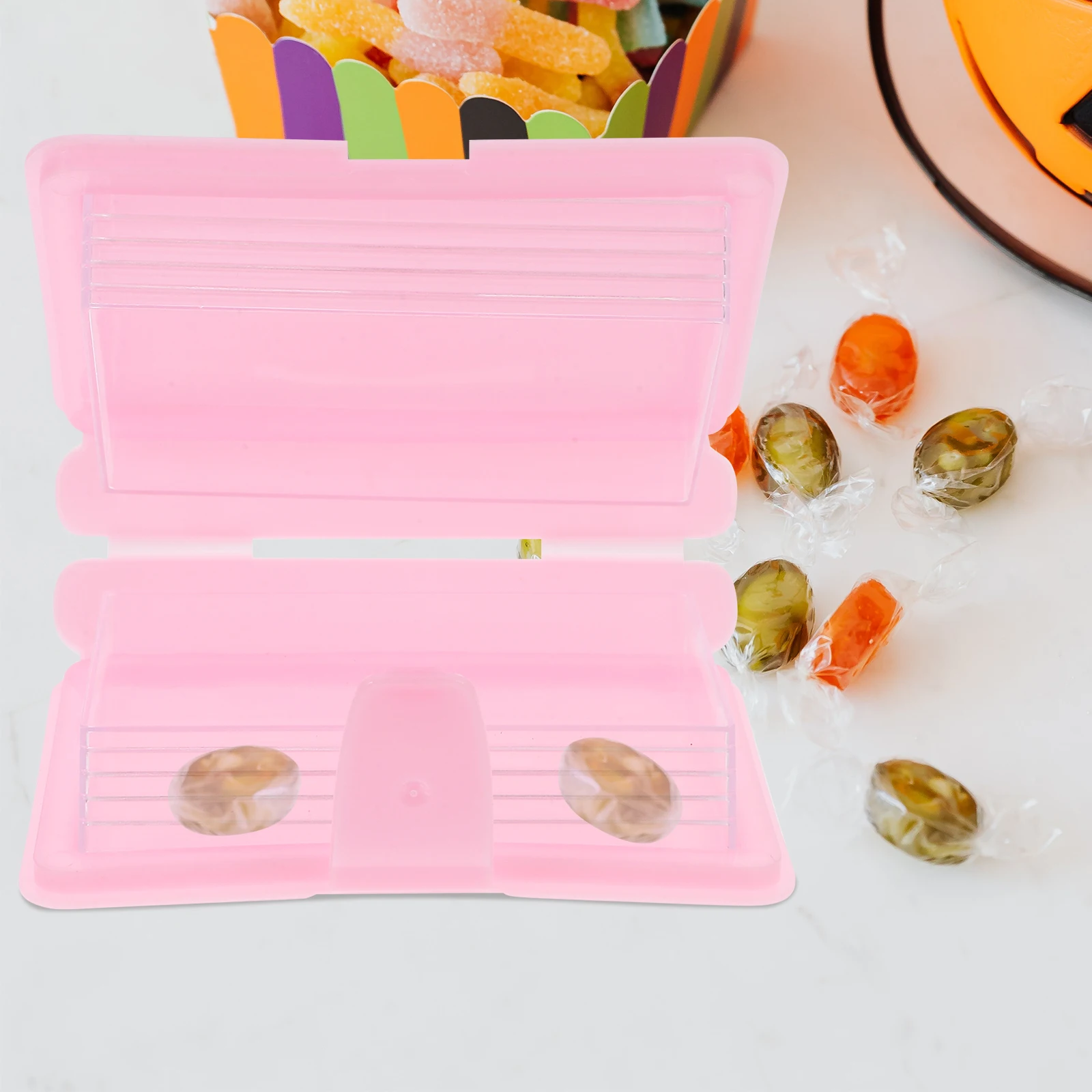 

12 Pcs Boxes Candy Clear for Favors Small Square Plastic Containers Jewelry Candies Packaging Chocolate Pink Travel