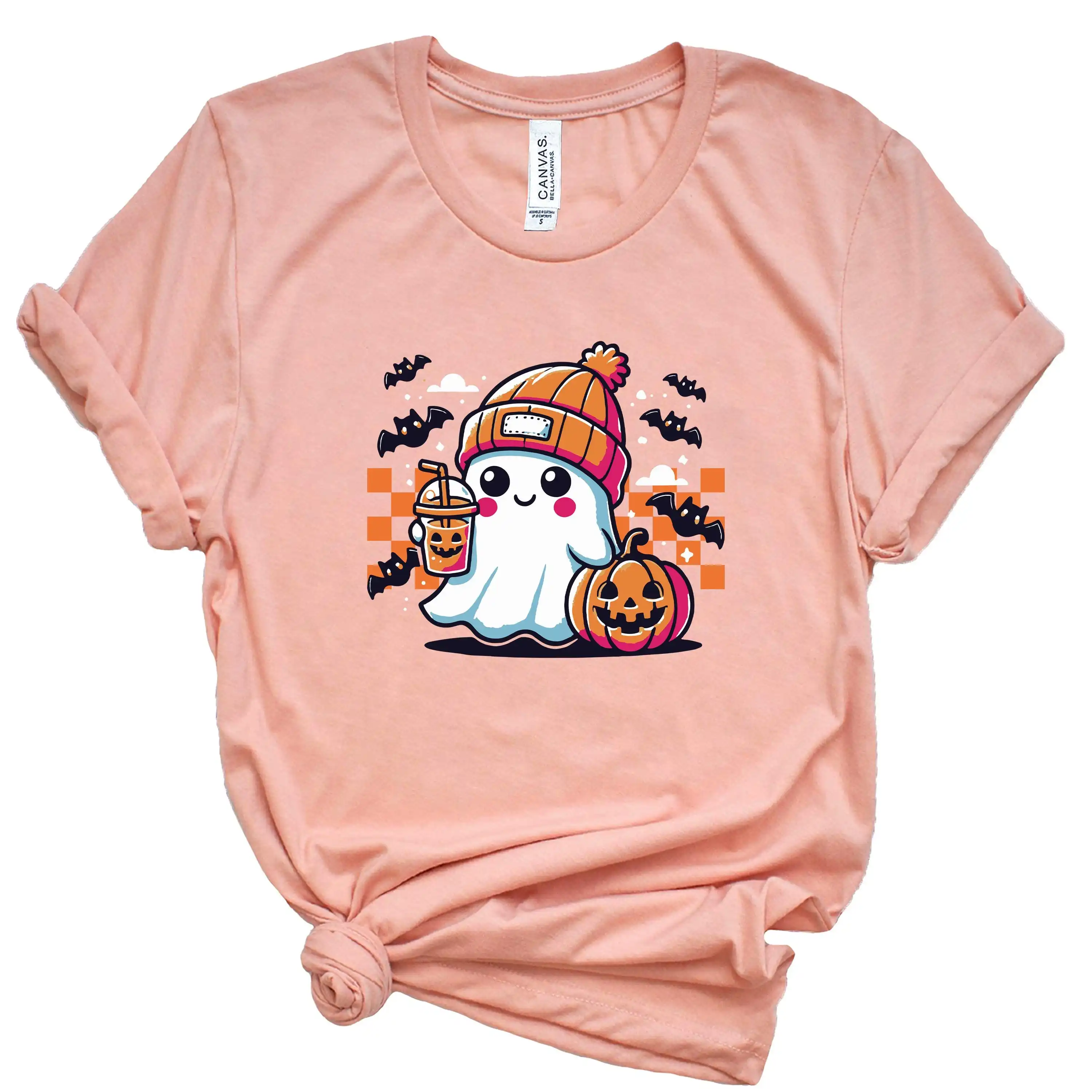 

Halloween GhosT T Shirt Boo for Kids Funny Women Her Family
