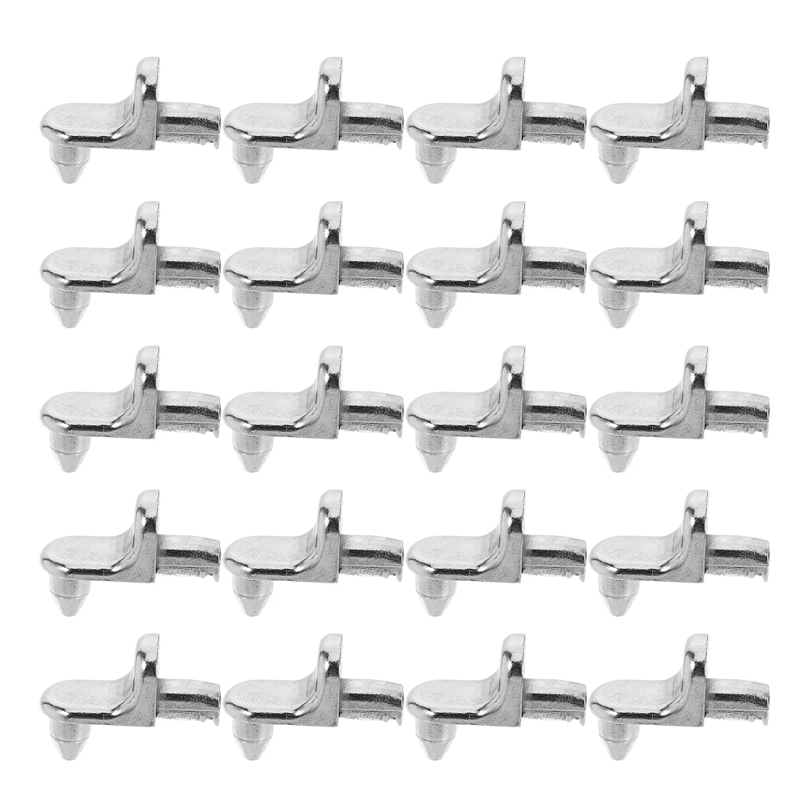 

20Pcs Easy Install Shelf Clips Durable Material Stylish Design Glass Support for Cabinets Furniture Organizing