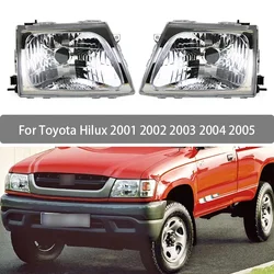 Pair Left&Right Headlight Assembly For Toyota Hilux 2001 2002 2003 2004 2005 Headlamp Head Lamp Head Light