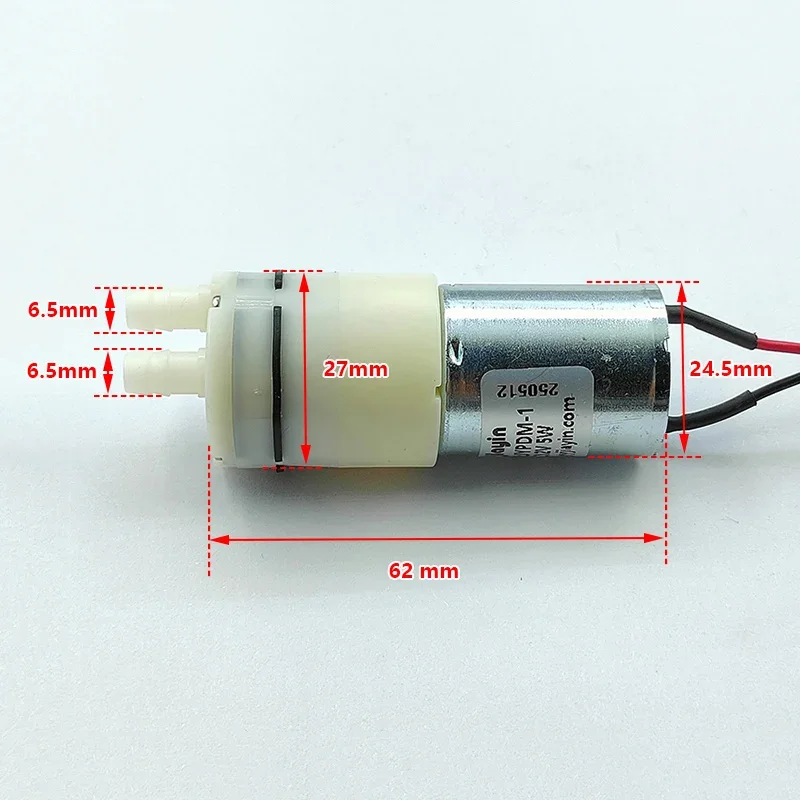 JYPDM-1 Mini Diaphragm Water Pump 12V 1LPM Self-Priming Suction for DIY Dispenser Tea Table Garden Watering Small Pump 370