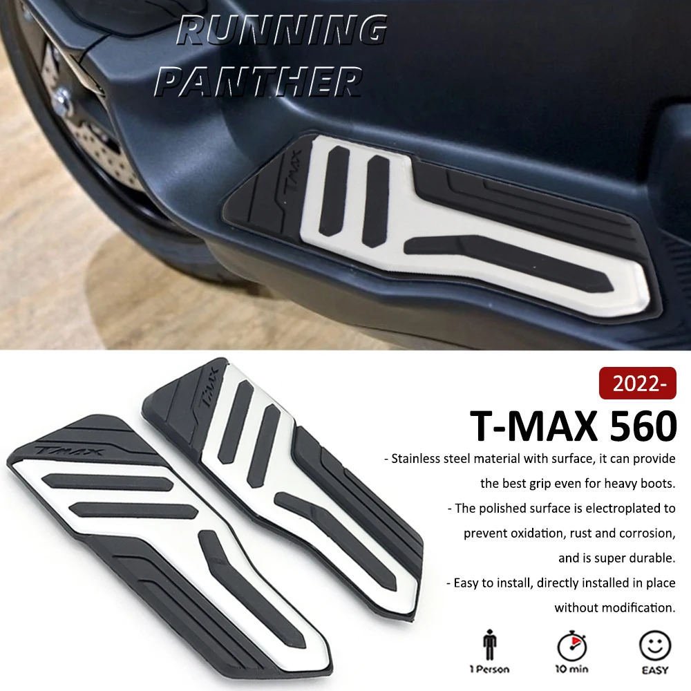 

T-MAX 560 New Motorcycle Foot Pedals Pegs Pad Footrests Footpad Footboard FOR Yamaha TMAX T-max 560 T-MAX560 TMAX560 2022 1 Pair