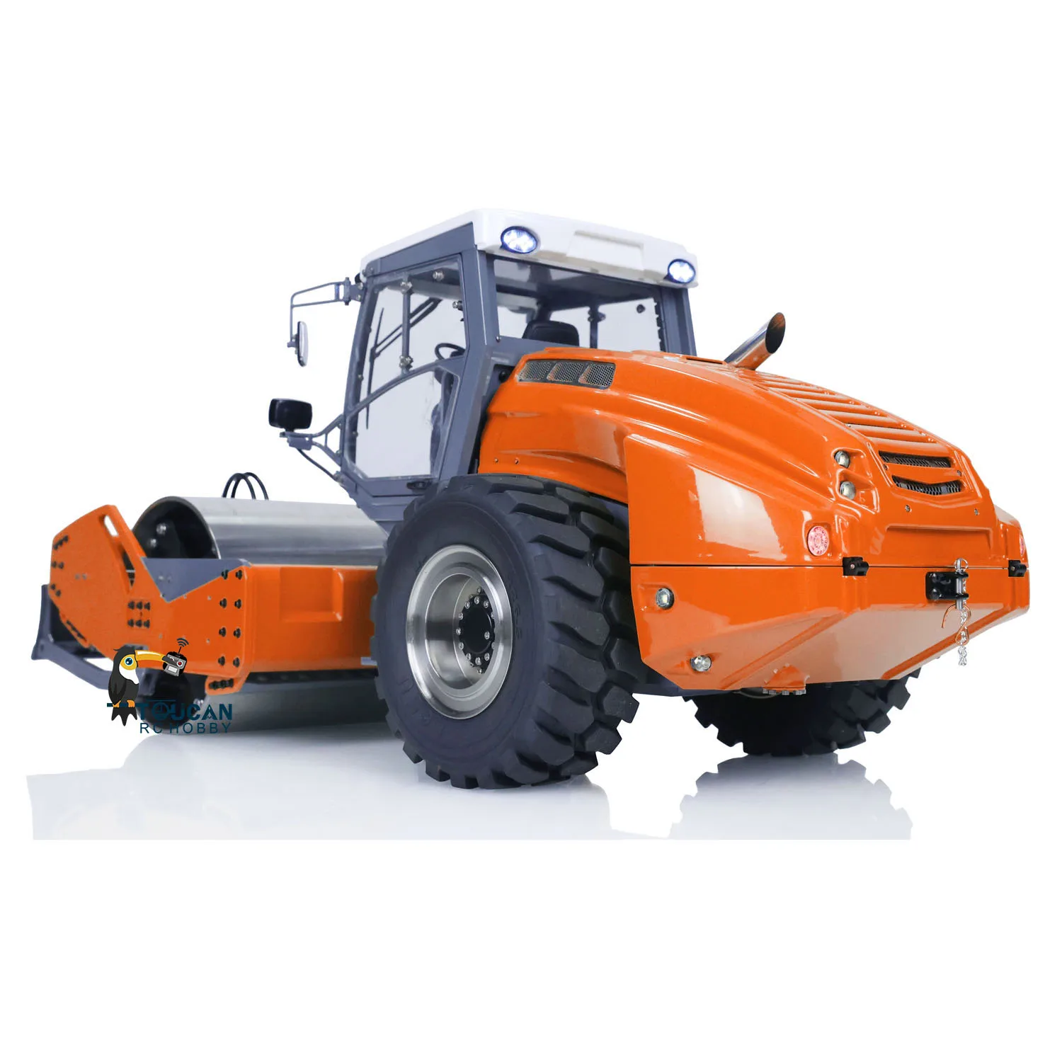 

1:14 Aoue-H13i Metal RC Hydraulic Road Roller LESU Electric Engineering Vehicles Light Sound Model Machine Truck Toy TH22705