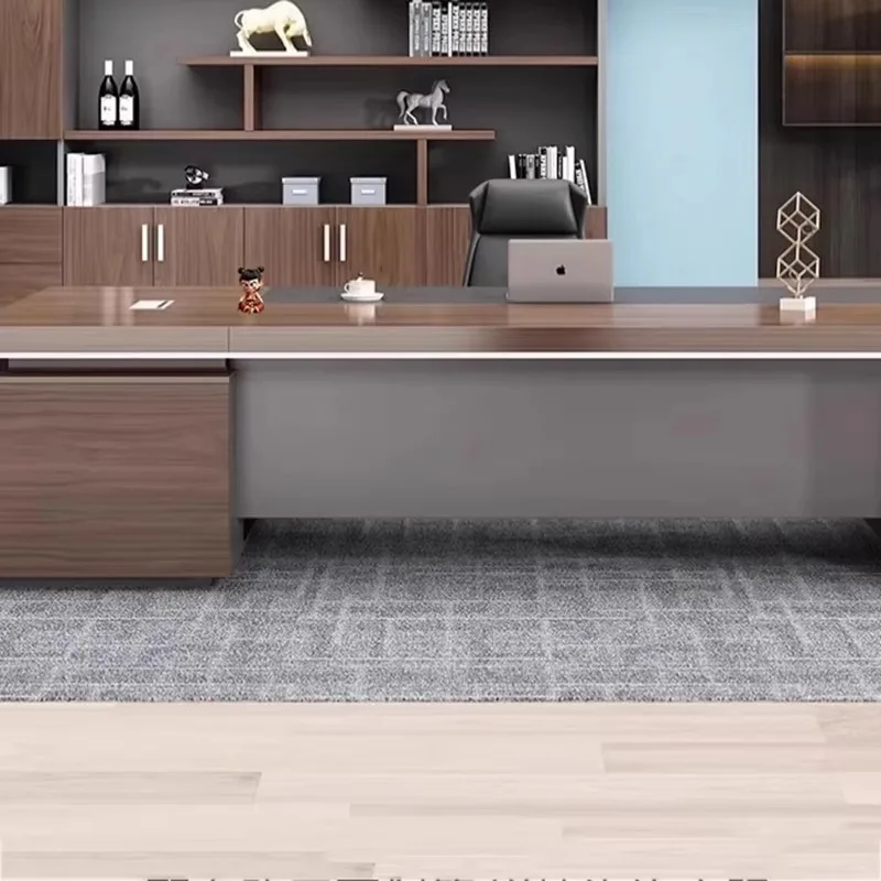 مكتب تنفيذي للتخزين القوي مصمم مكاتب مكتبية فاخرة كبيرة وأدراج أثاث Scrivanie Da Ufficio الحديثة الرخيصة