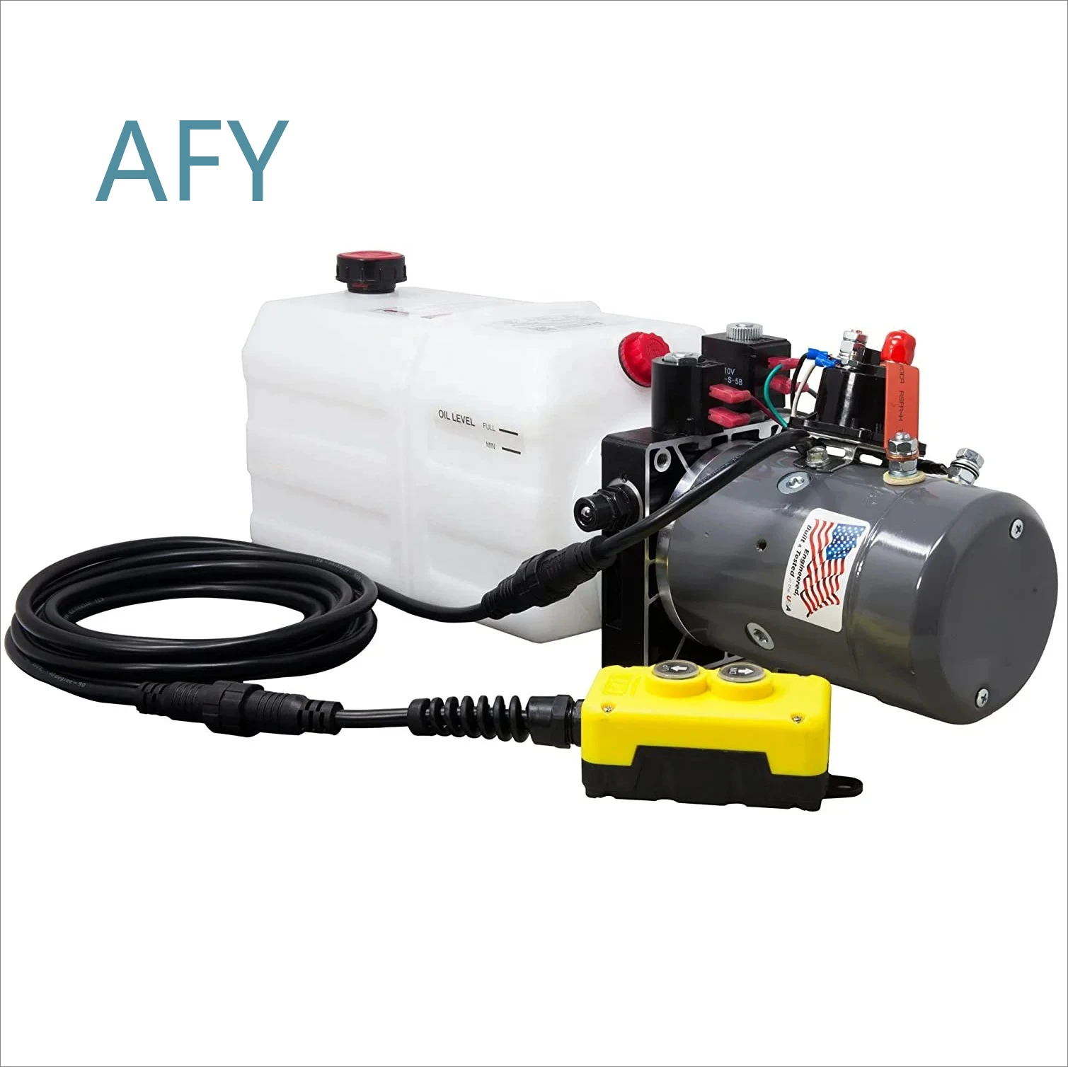 HCIC DC 12 Volt Hydraulic Power Unit for Furniture Lift System Adjustable Height Desk Actuator Motor Pump Kit Home Office