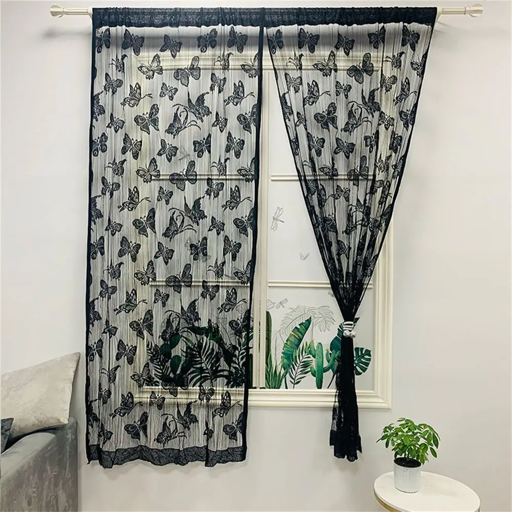 Festival Window Curtains Tassel Room Divider Net Hanging Beaded Curtains Butterfly String Curtain Door Fly Screen Screen Panel
