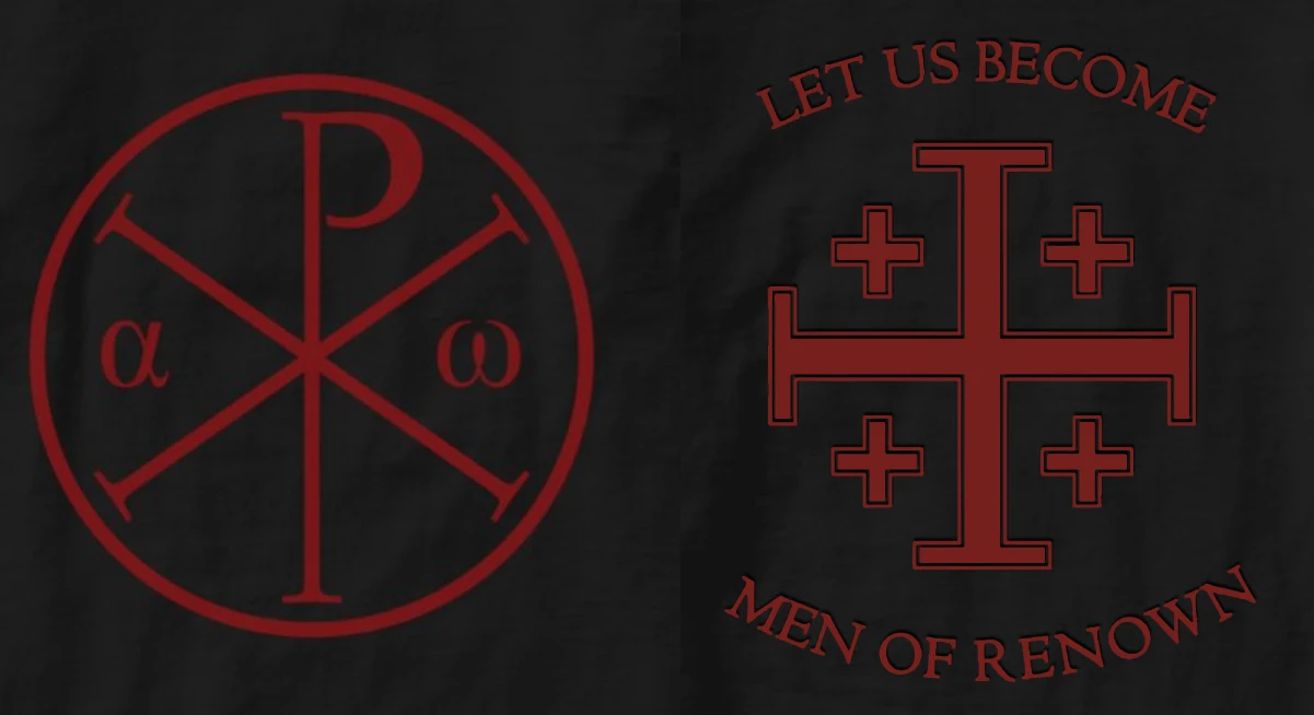 Let Us Become Men of Renown. The Scriptures and The Jerusalem Cross T-Shirt. Summer Cotton Short Sleeve O-Neck Mens T Shirt New