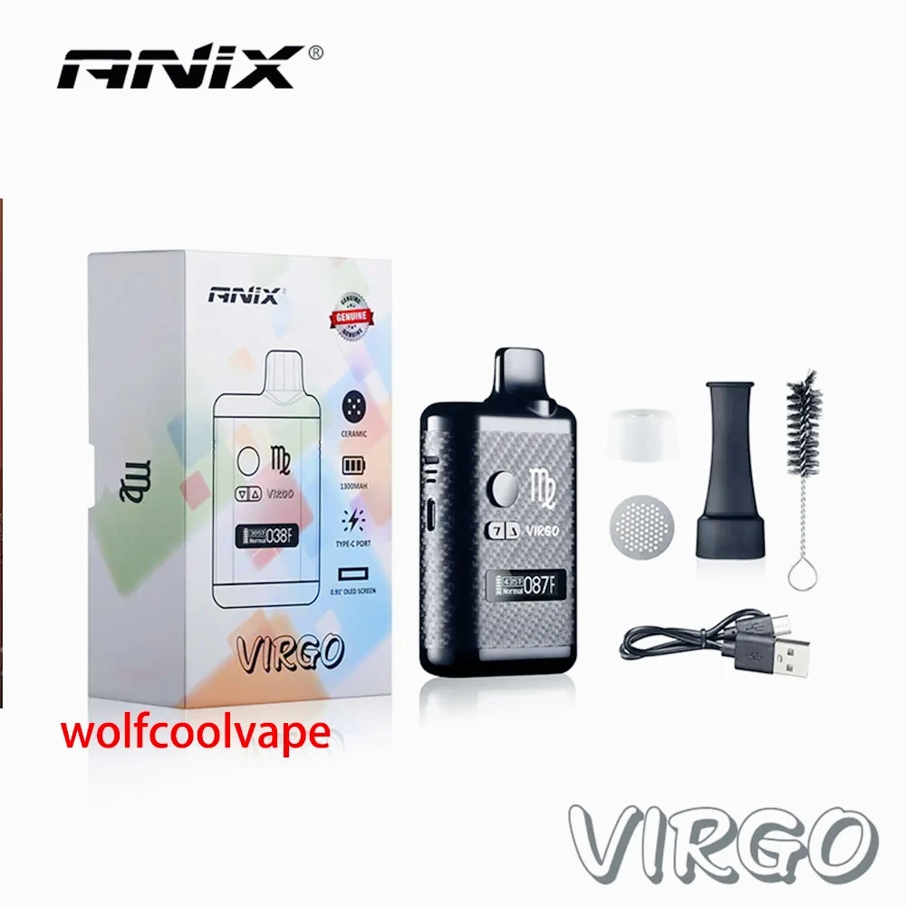 

Комплект травяного испарителя wolfcoolvape 1300 мАч TC Box Mod Vape Pen с керамическим нагревом 0,5 Ом и элементом экрана дисплея