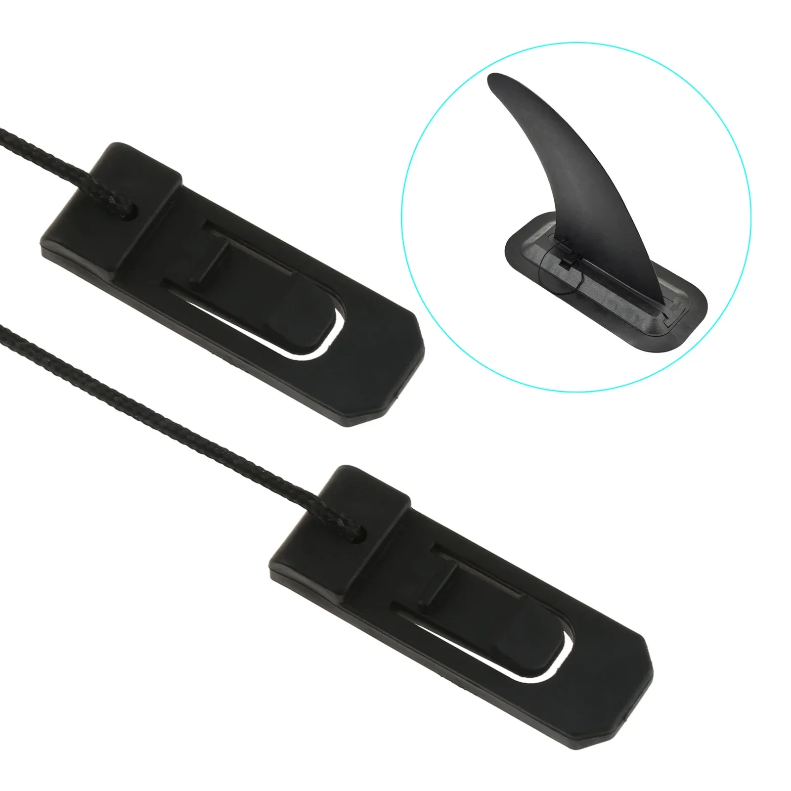4Pcs Inflatable Surfboard Tail Clip Sups Split Surf Paddle Board Fin Clips Water Separator Water Ski Board Fish Fin Clip Buckle view 3