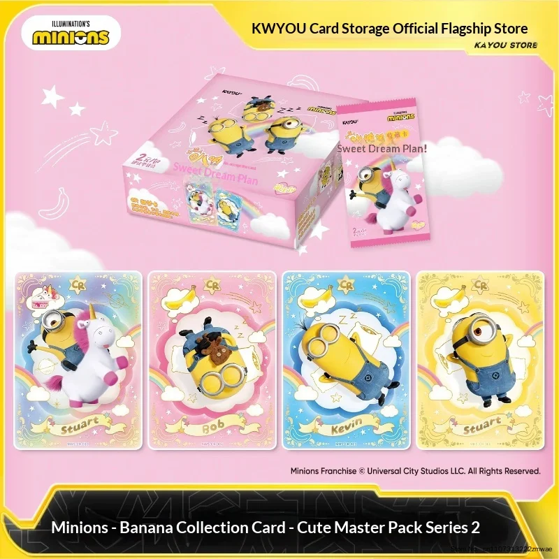 Kayou Official Genuine Minions Sweet Dream Plan Series Cards Anime Peripherals Collection Toy Cards Exquisite Festival Gifts