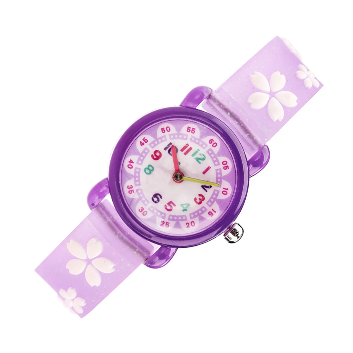 Часы Фиолетовые мультяшные кварцевые наручные часы для прекрасного дизайна Идеальный подарок для студентов Часы