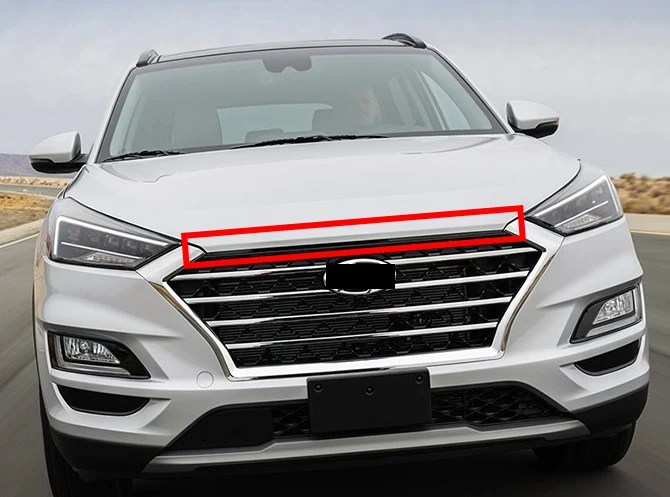 ABS Chrome Front Grille Around Hood Trim For Hyundai Tucson 2019 2020 Car Accessories Stickers