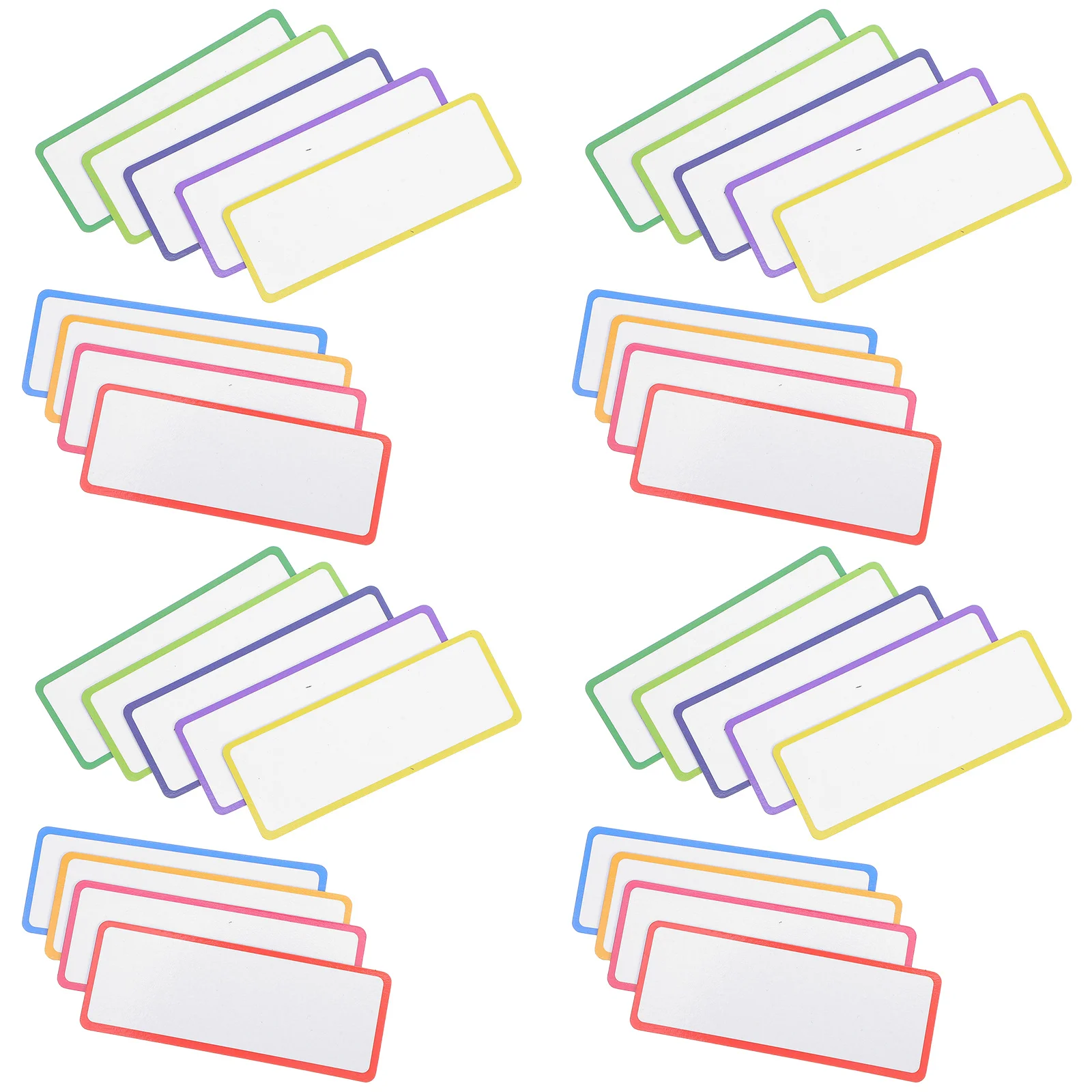 

54Pcs Magnetic Dry Erase Labels Colorful Reusable Name Tags for Office School Home Refrigerator Whiteboard Freezer Labels