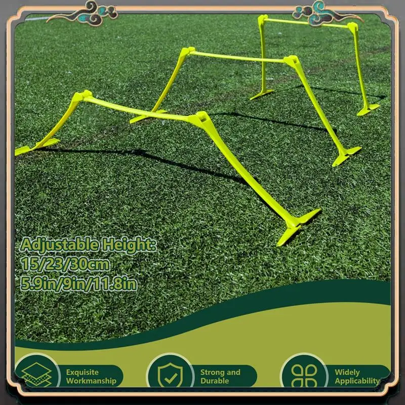 مجموعة حواجز ومخروطية ممتازة قابلة للتعديل، حواجز خفة الحركة، مخاريط قرصية لرياضات كرة القدم، تدريب سريع البيومترية