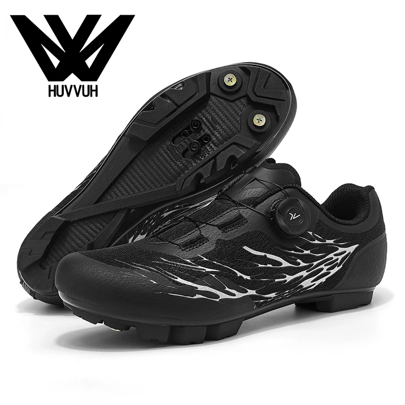

XC/Trail/MTB Cycling Shoes Black Tênis Masculino Suede Men's Gravel Road Bicycle Sneakers SPD Cleats System MTB Shoes MTB-A19