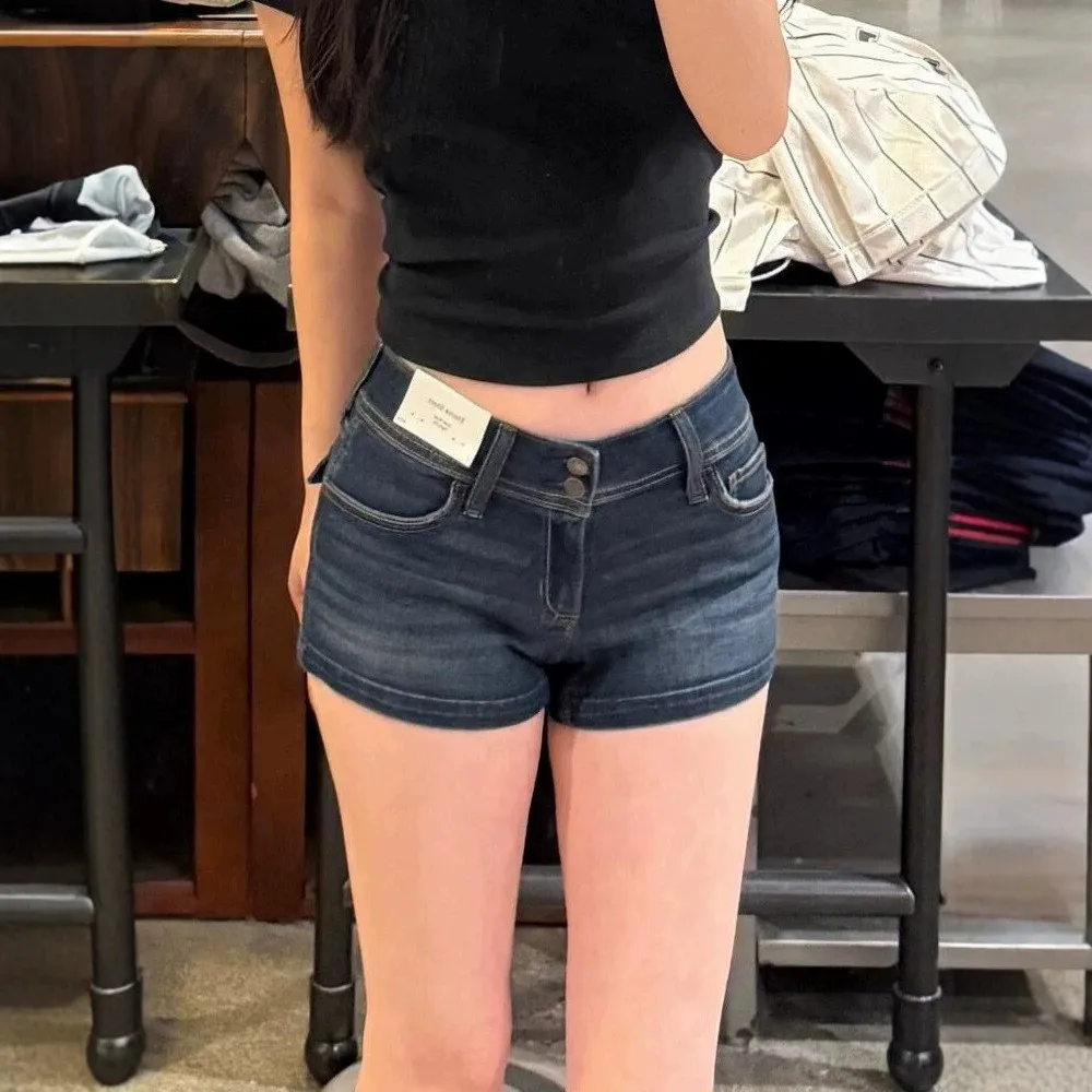 Summer Clothes Shorts Women Casual Y2K High Waist Denim Shorts Wide Leg Button Front Jean Shorts Cropped Back Pocket Short Pants