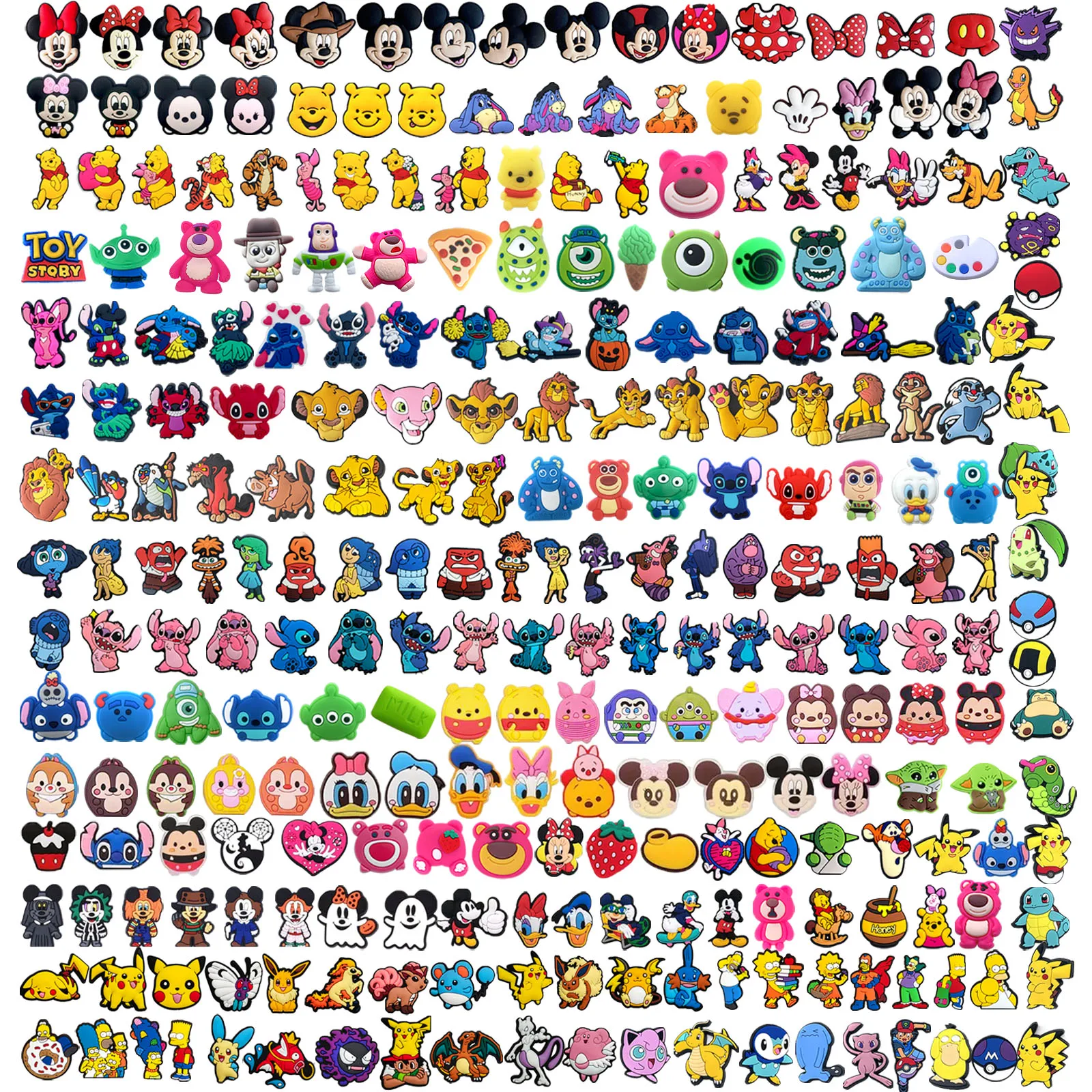 

Random 10-100Pcs MINISO Disney Marvel Series Shoe Charms For Sandals Beach Bags, DIY Shoe Decorations Accessories Shoes Pins