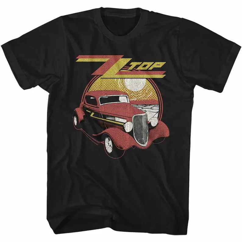 ZZ Top Eliminator Black Adult T-Shirt