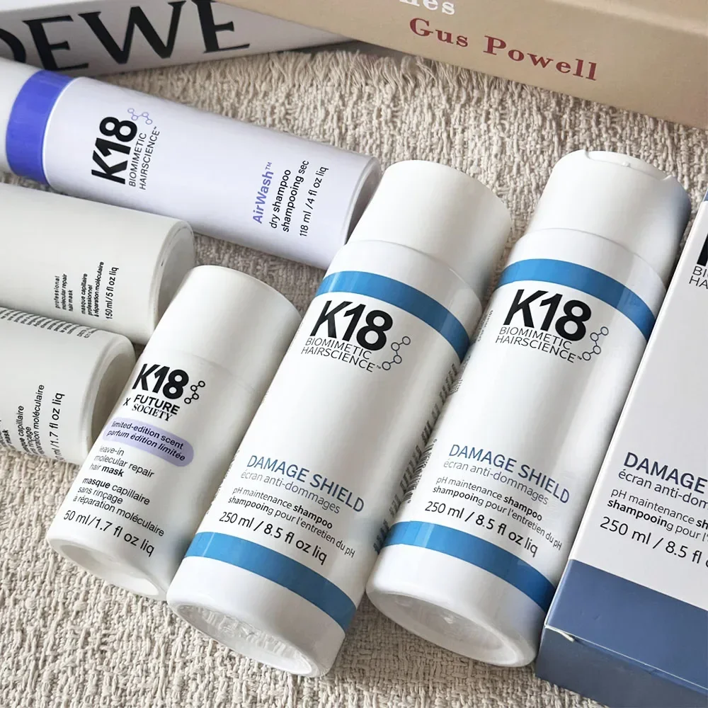 Original K18 250ML DAMAGE SHIELD PH-optimized Protective Shampoo & Leave-in Molecular Repair Hair Mask Hair Conditioner Product