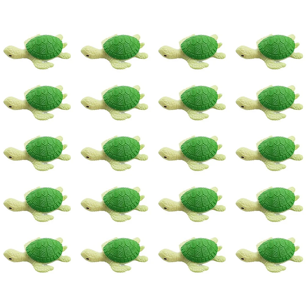 

20pcs Turtle Statues Resin Mini Animal Ornaments for Aquarium Fish Tank Decor Reptile Terrarium Garden Sculpture Lifelike