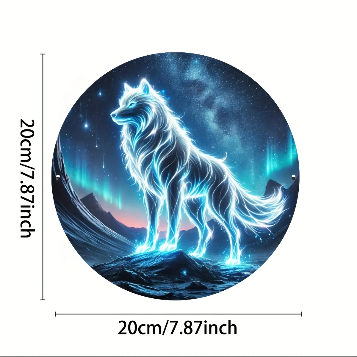 Fluorescent Wolf 7.8x7.8