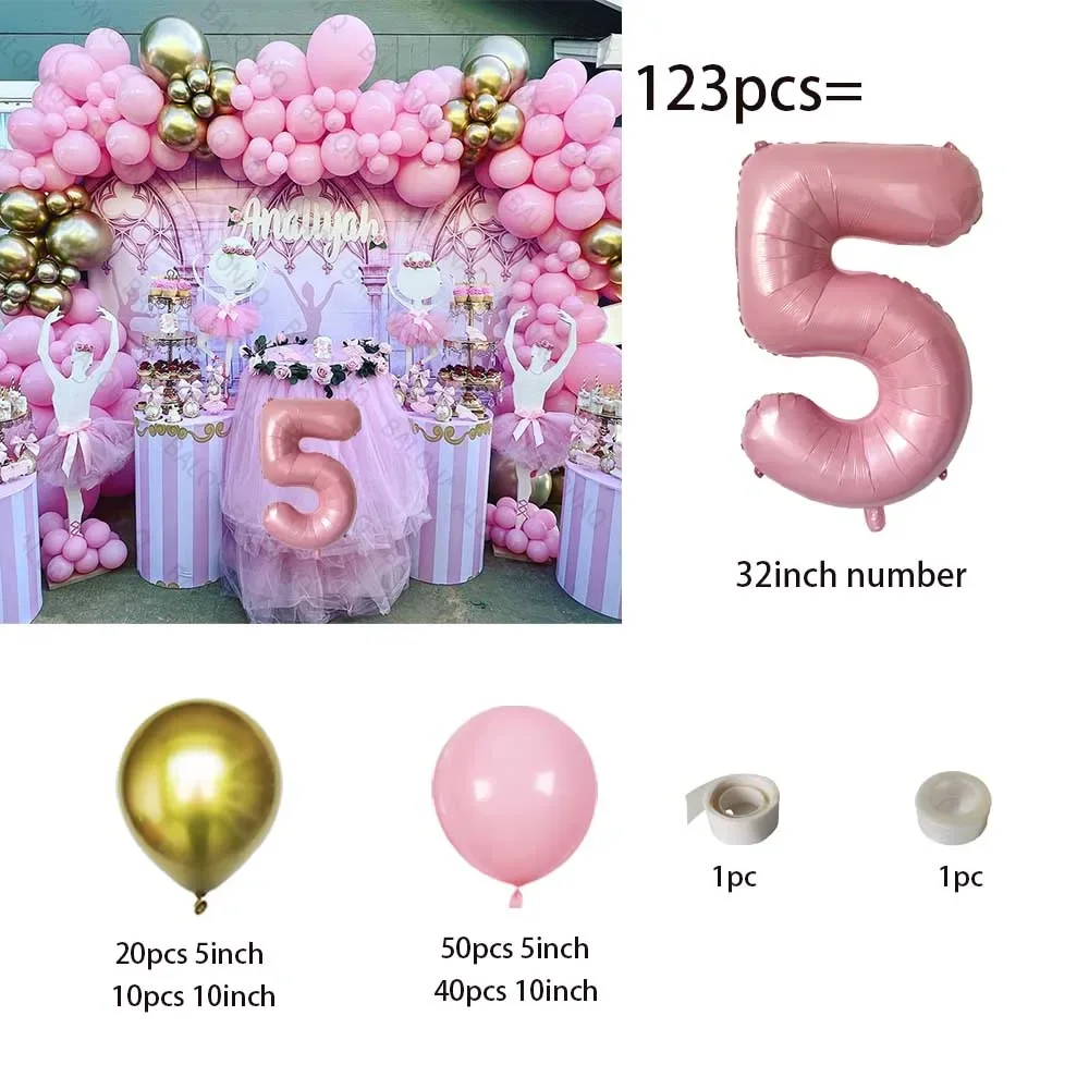 Ballet Party Decorations Balloons Set Dancing Ballerina Balloons for Girl Birthday Baby Shower Wedding Party Decorations