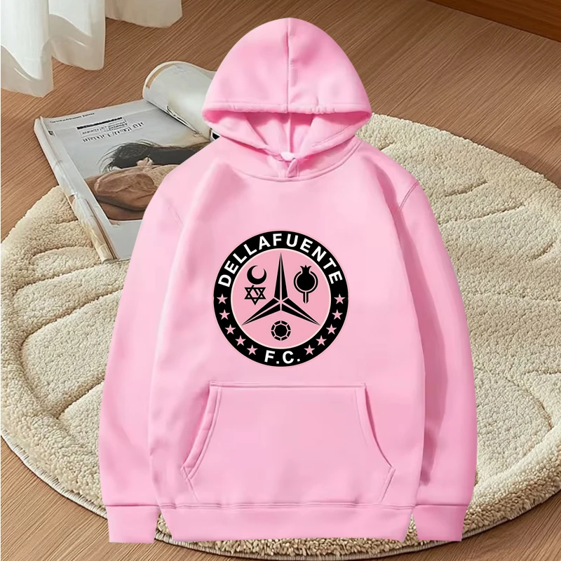 Dellafuente Fc Emblem Classic graphic hoodie 2025 new men women vintage cool Long sleeve loose y2k print oversized hoodie unisex